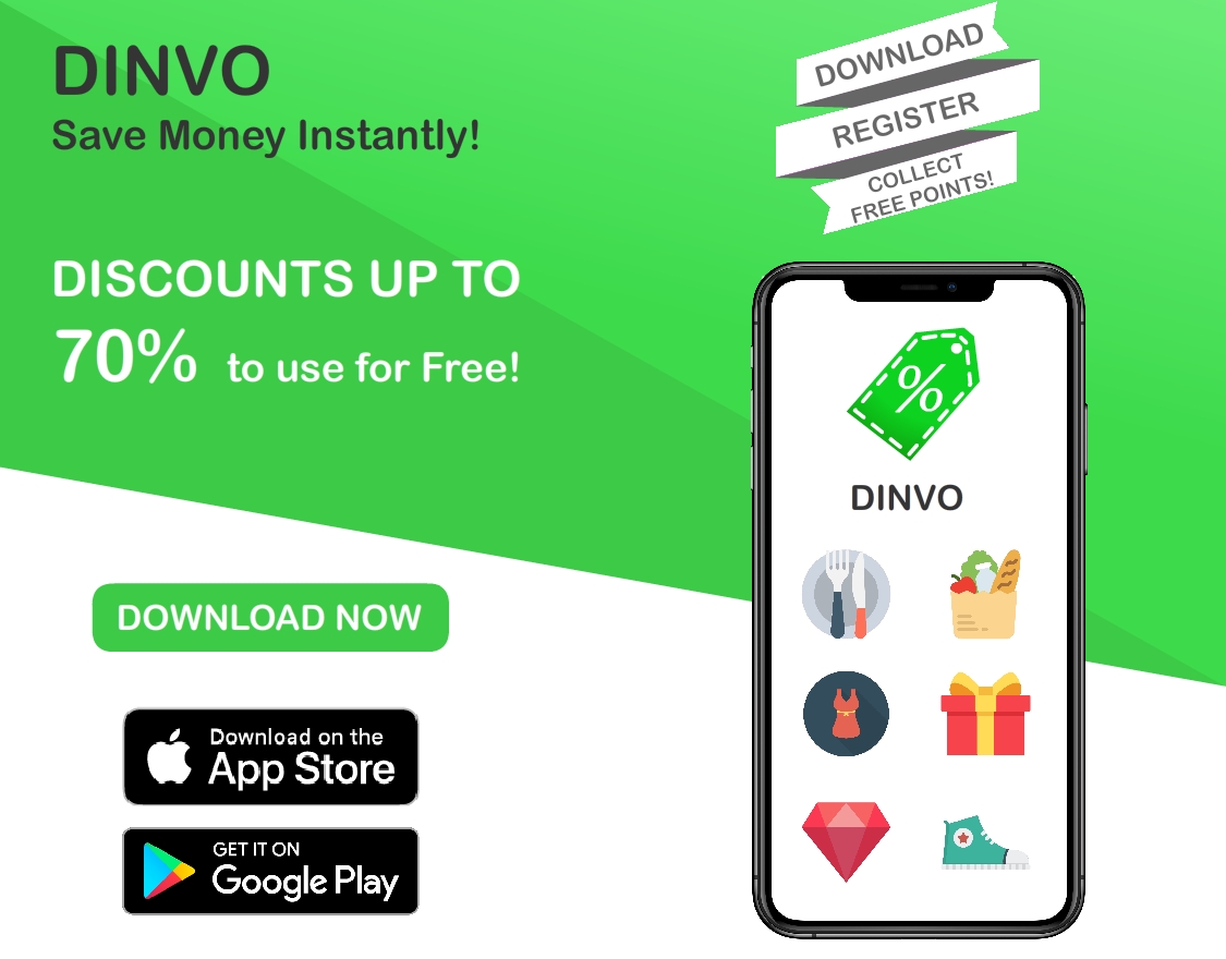 Click here to Download DINVO on iOS or Android